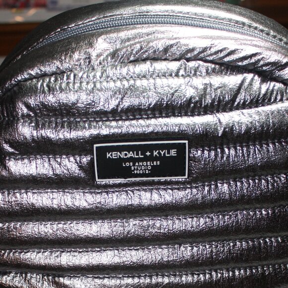 Kendall & Kylie Silver Chrome Backpack - Picture 1 of 7